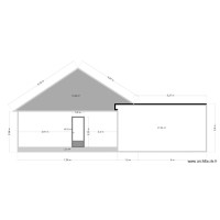 Plan facade Est garage 30m² en coupe