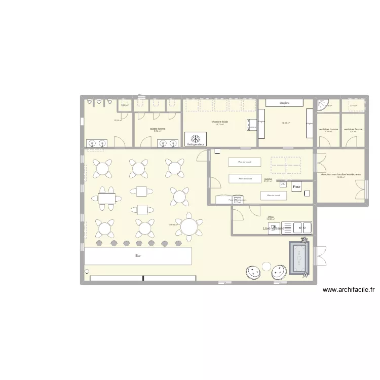 ridel perrine plan cuisine . Plan de 