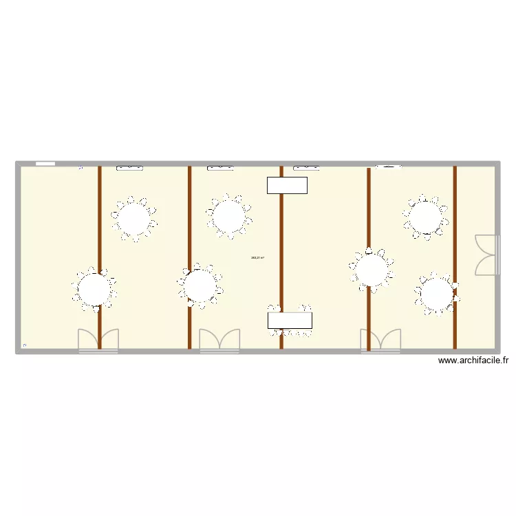 Serena  louis. Plan de 1  et 263 m²