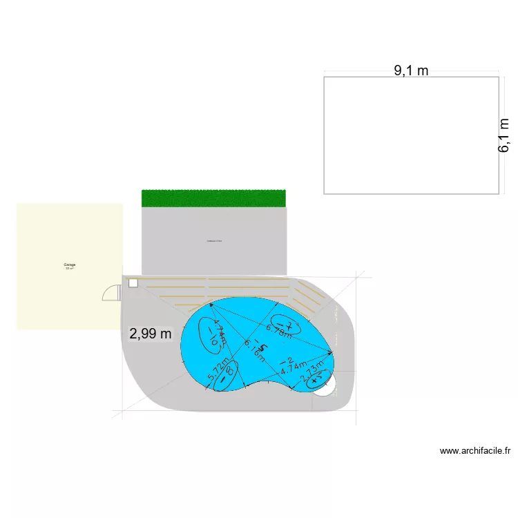 psm terrsse piscine. Plan de 