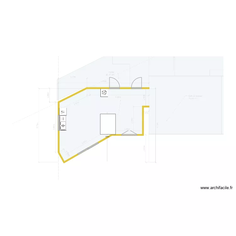 Cuisine Nadine. Plan de 