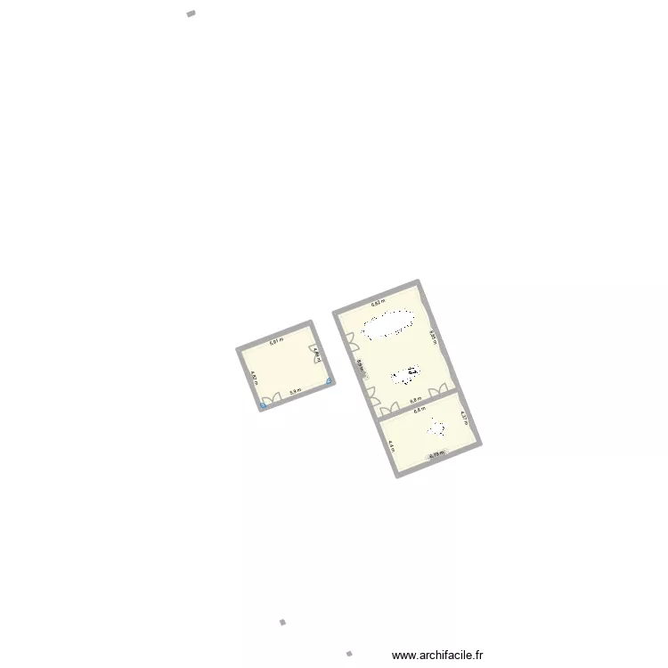 ministere. Plan de 3  et 119 m²