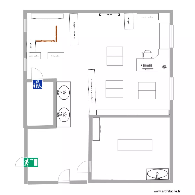 plan &eacute;cole petite chapelle. Plan de 