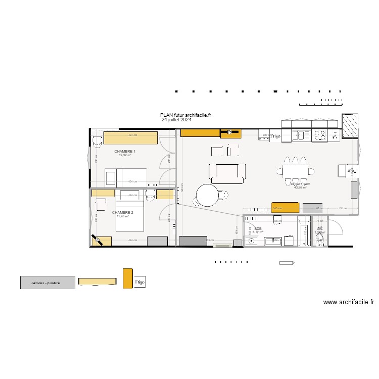 PLAN FUTUR  24 juillet 2024. Plan de 0 pièce et 0 m2