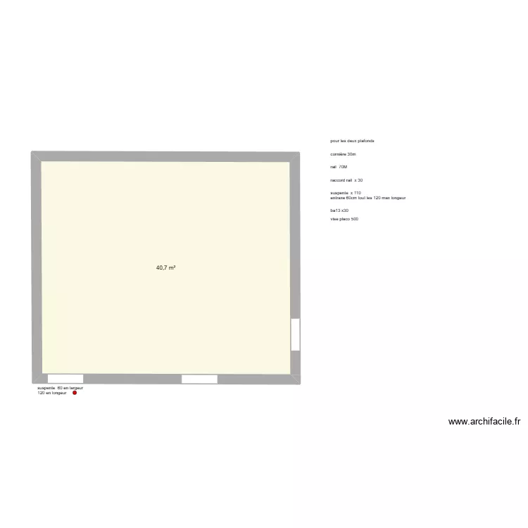 rdc Sonnac salon pose ba13 mur. Plan de rdc Sonnac salon pose ba13 mur. Plan de