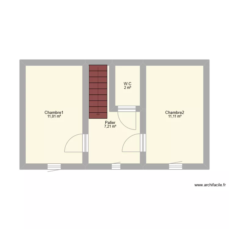 plan_renov_maison_etage_260827. Plan de 4 et 31 m² plan_renov_maison_etage_260827. Plan de 4 et 31 m²