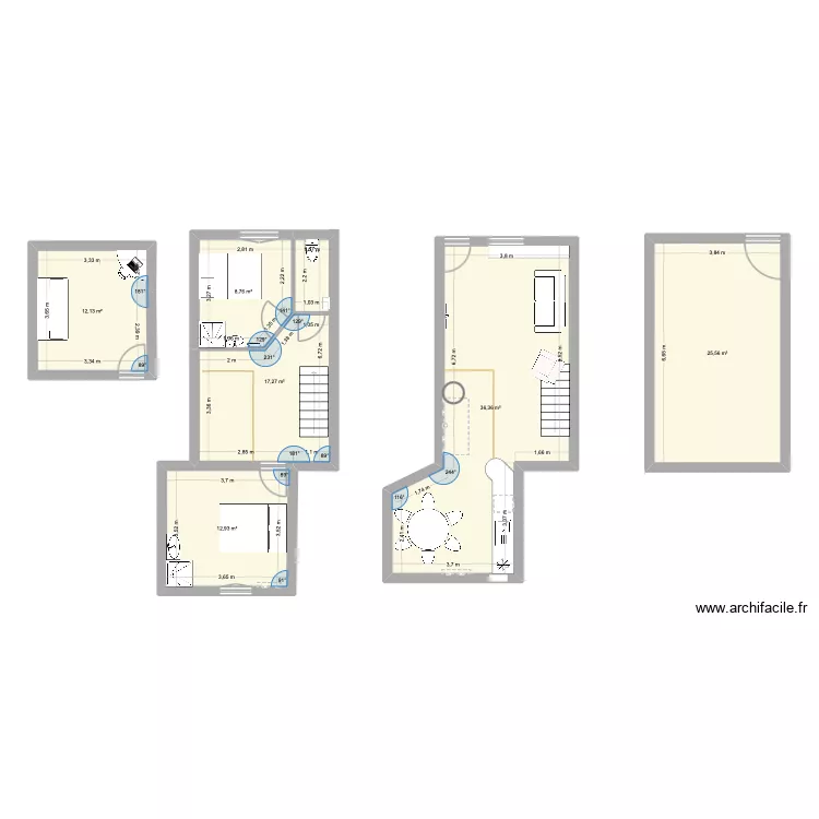 Choranche. Plan de 6  et 113 m²