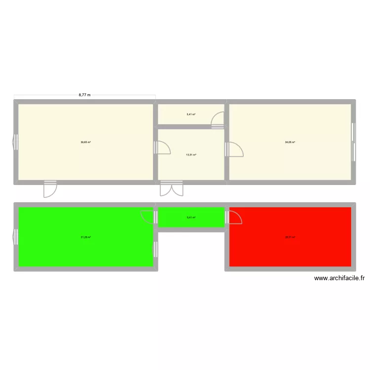semaine. Plan de 7 et 160 m² semaine. Plan de 7 et 160 m²
