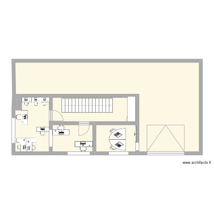 profession habitat Etage HAUT. Plan de 11 pièces et 86 m2