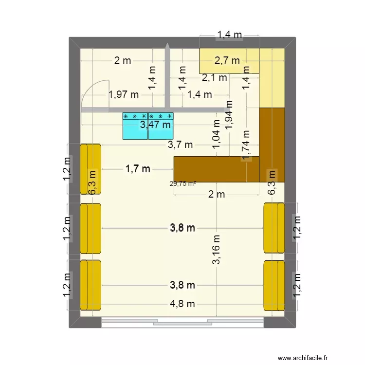 plan coffee smeil 2. Plan de 1 Pièce et 30 m² plan coffee smeil 2. Plan de 1 Pièce et 30 m²