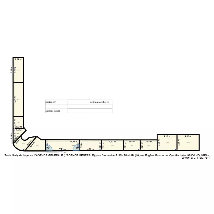 residence banian r+1. casquette dessus magasin. Plan de residence banian r+1. casquette dessus magasin. Plan de