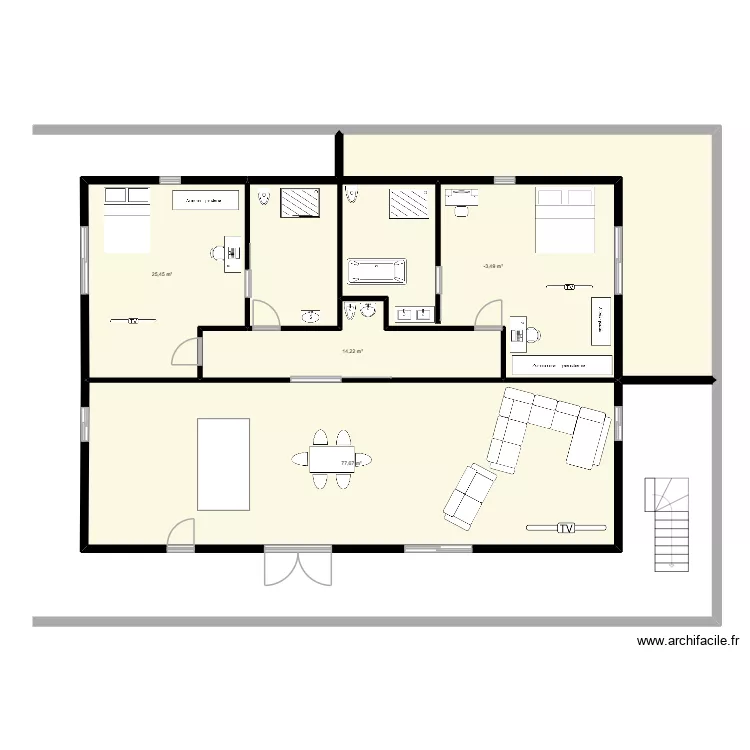 Etage Morne Rouge. Plan de Etage Morne Rouge. Plan de
