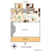 Plan Projection Etage