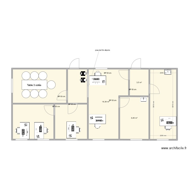 ESR . Plan de 0 pièce et 0 m2