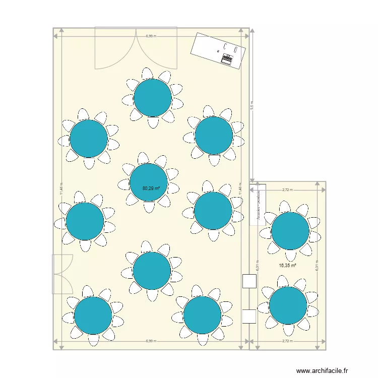 PLAN 1 LUCY ET STEPHEN EN SALLE . Plan de 