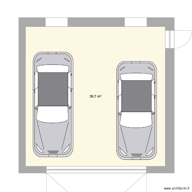 Garage. Plan de 0 pièce et 0 m2