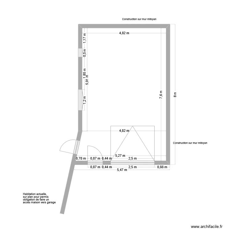 plan garage. Plan de 