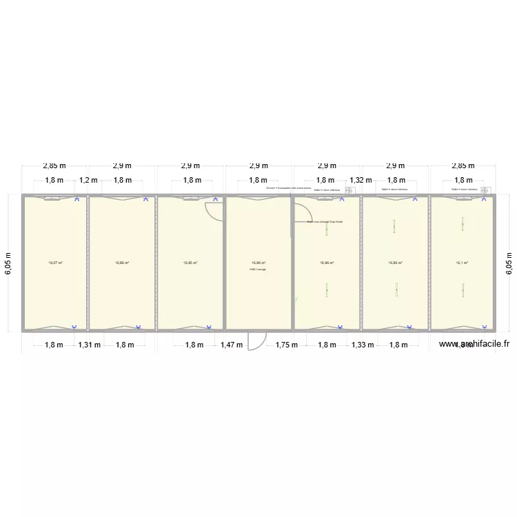 Ecole Anne. Plan de 7 Pièces et 117 m² Ecole Anne. Plan de 7 Pièces et 117 m²