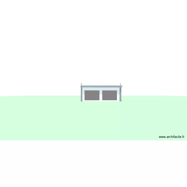 Garage. Plan de 1  et 56 m²