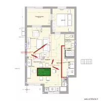 Garluche cuisine chambre avec &eacute;tage et travaux v2