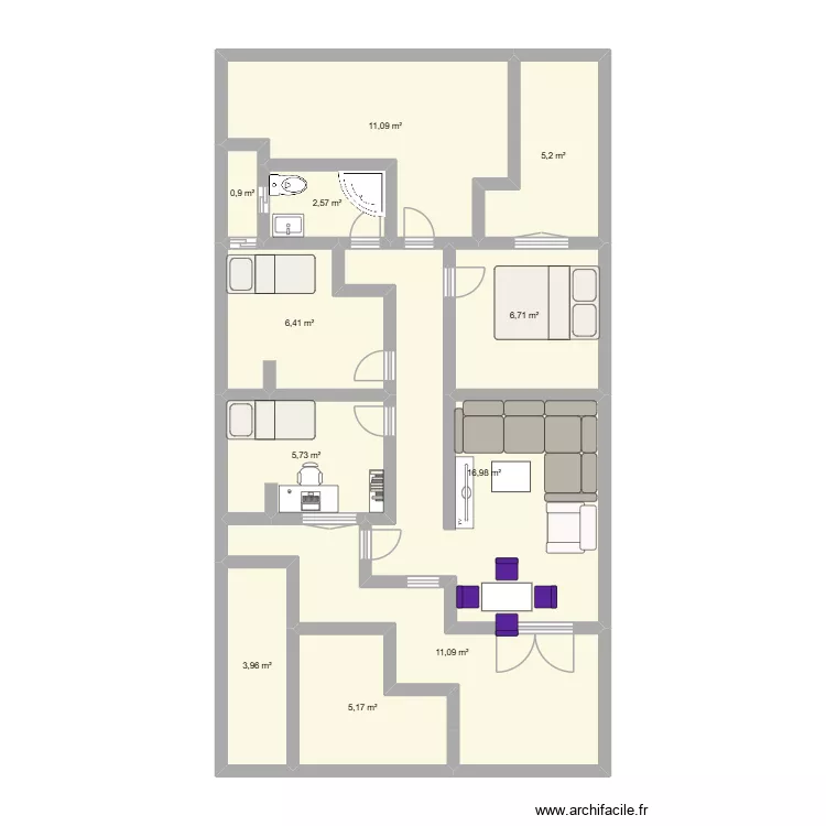MAISON MEDINA. Plan de 11 et 76 m² MAISON MEDINA. Plan de 11 et 76 m²