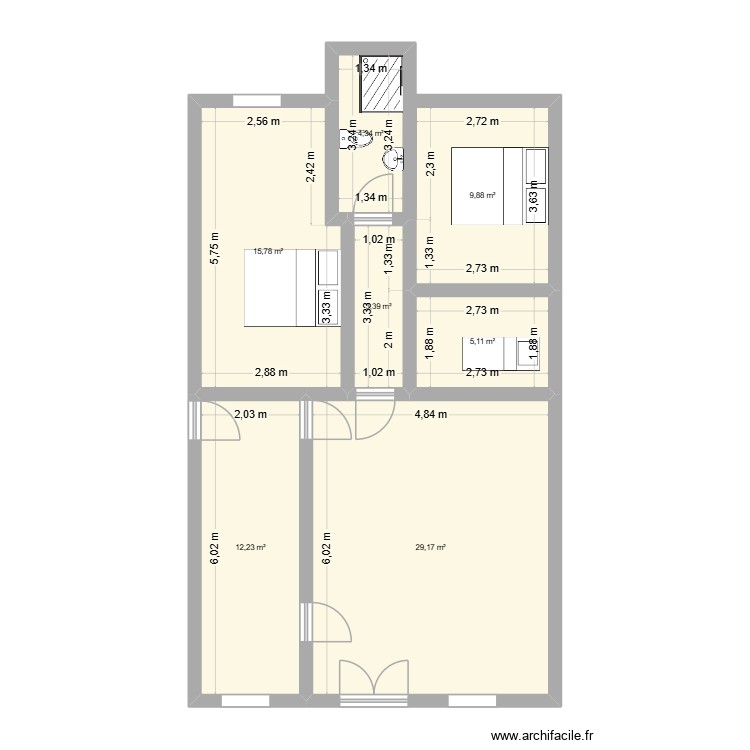 les clos. Plan de 0 pièce et 0 m2 les clos. Plan de 0 pièce et 0 m2