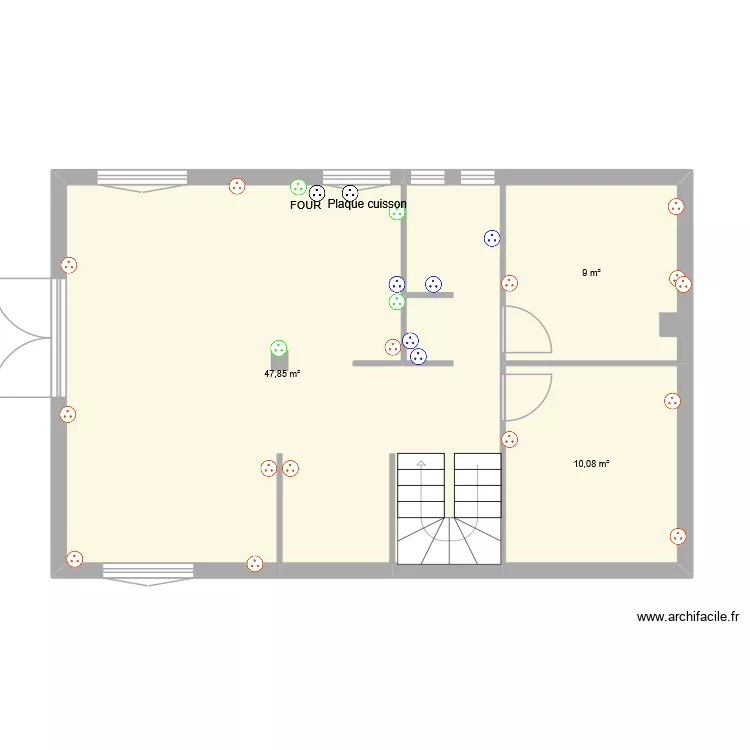 TY LANDIK. Plan de 3  et 67 m²