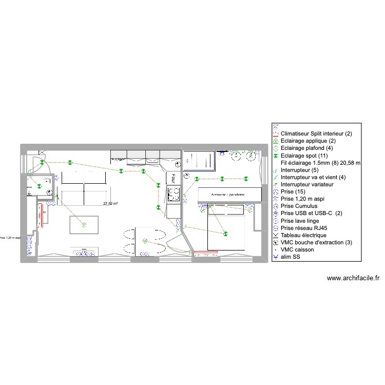 Charret V2 PLAN ELEC. Plan de 0 pièce et 0 m2 Charret V2 PLAN ELEC. Plan de 0 pièce et 0 m2