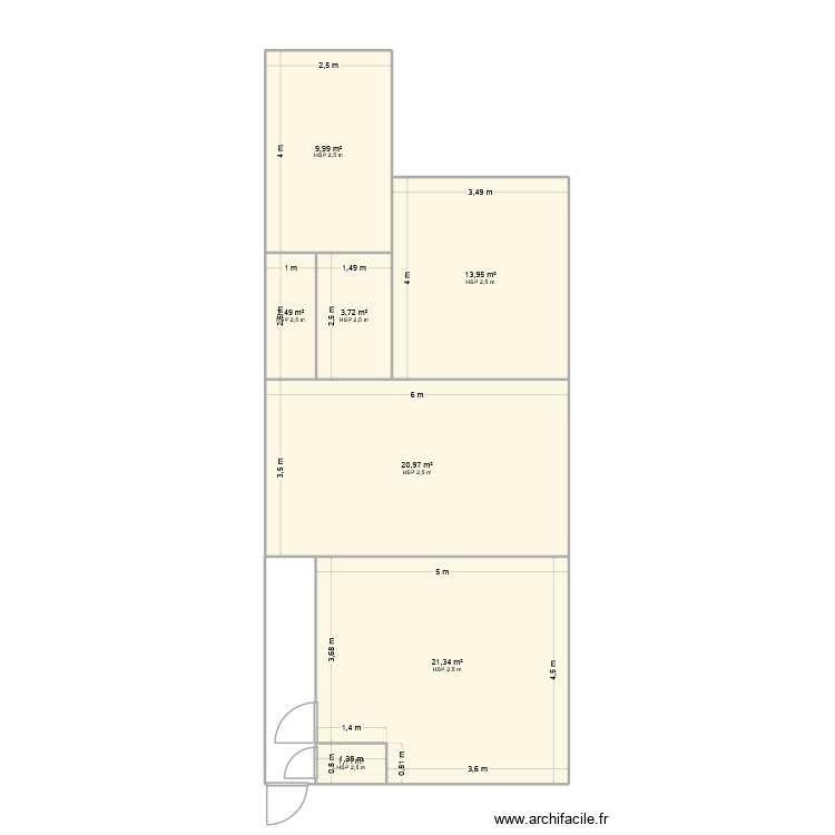 maison. Plan de 0 pièce et 0 m2