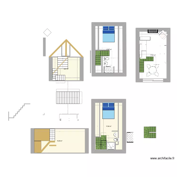 grenier. Plan de 0 pièce et 0 m2 grenier. Plan de 0 pièce et 0 m2