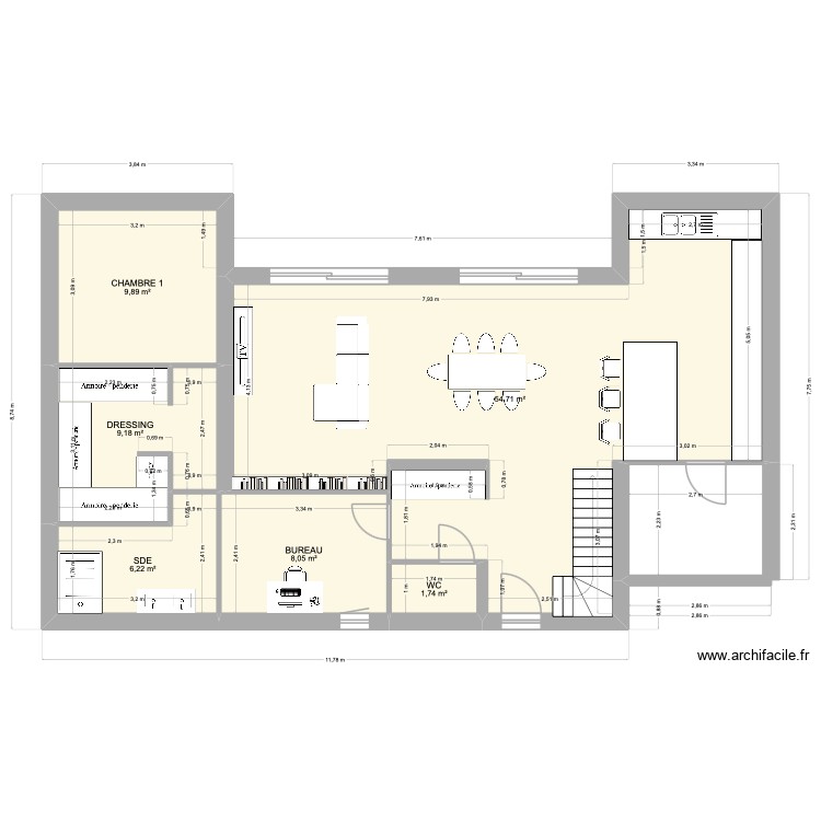 CHAPUIS. Plan de 0 pièce et 0 m2