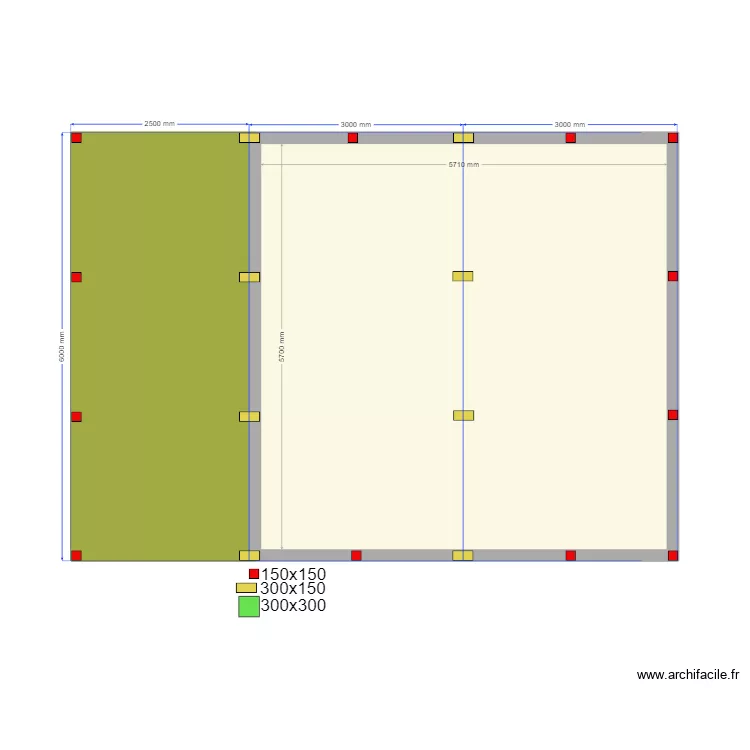 Сваи Губино. Plan de 