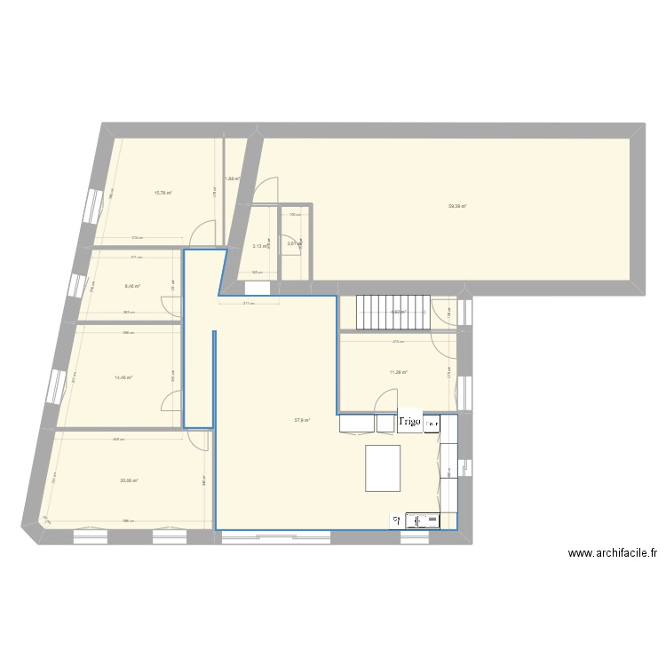 Maison APRES TRAVAUX. Plan de 15 pièces et 349 m2