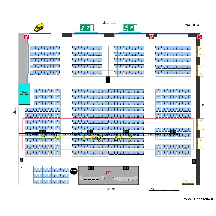 eglise Inter. Plan de 0 pièce et 0 m2