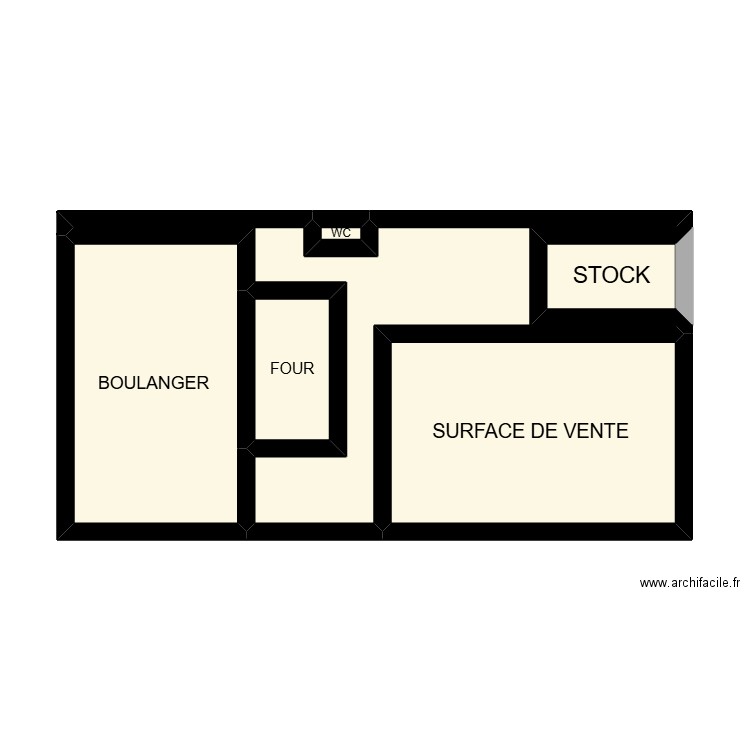 Naomi kerouas. Plan de 6 pièces et 38 m2
