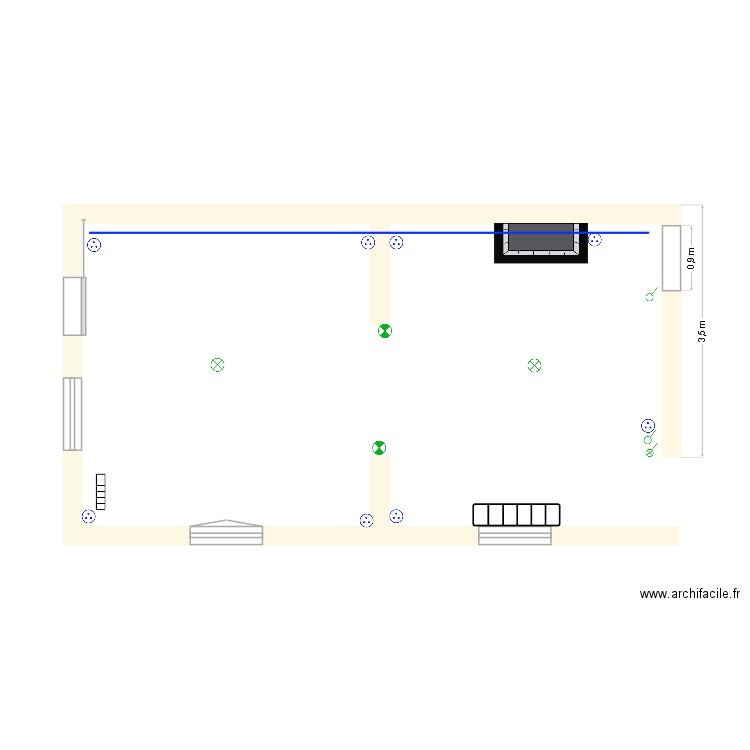 2025 11 PLan  des pieces salon et salle à manger. Plan de 0 pièce et 0 m2