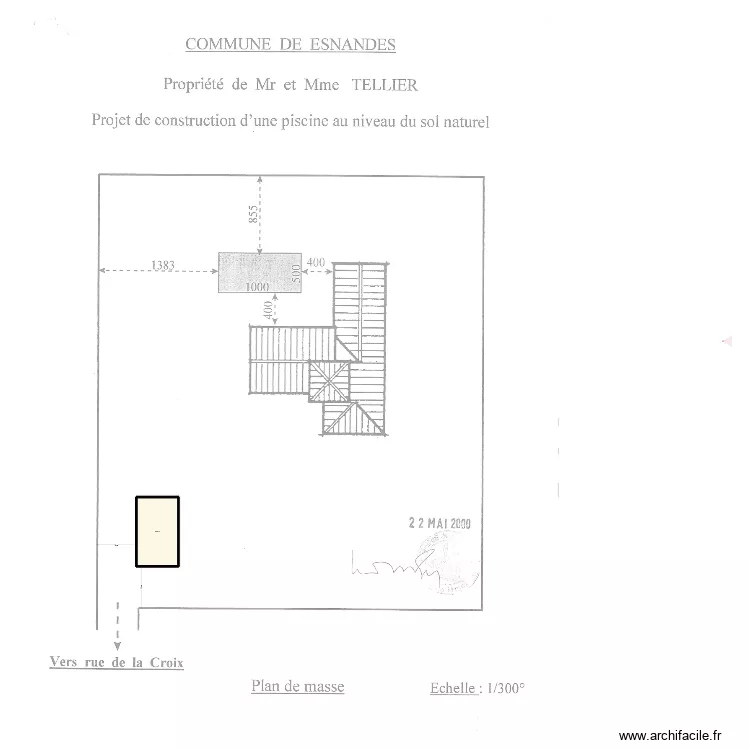 plan de masse. Plan de 1 Pièce et 47 m² plan de masse. Plan de 1 Pièce et 47 m²