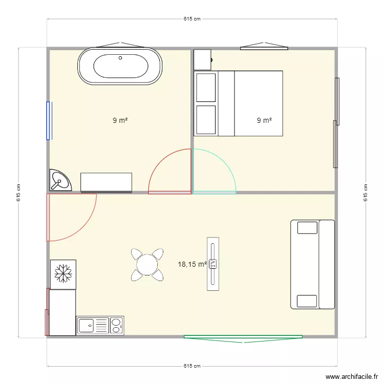 Pavillon  SAE 1.6. Plan de 