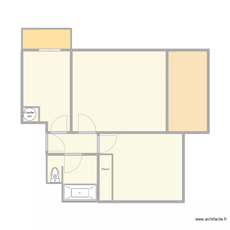 T2 LES PINS plan sans quote, a verifier apres mesures. Plan de 