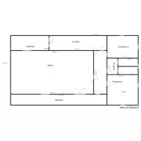 Vue en plan LOGEMENT A GBAKPODJI