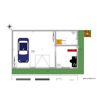 Garage double avec bureau et piece stockage