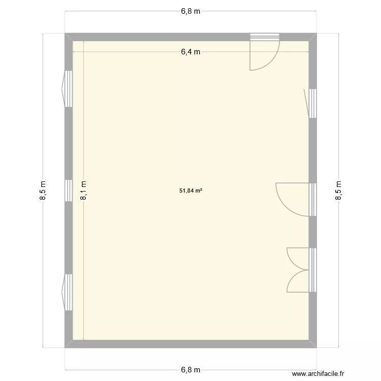 BOUC. Plan de 1 et 52 m² BOUC. Plan de 1 et 52 m²