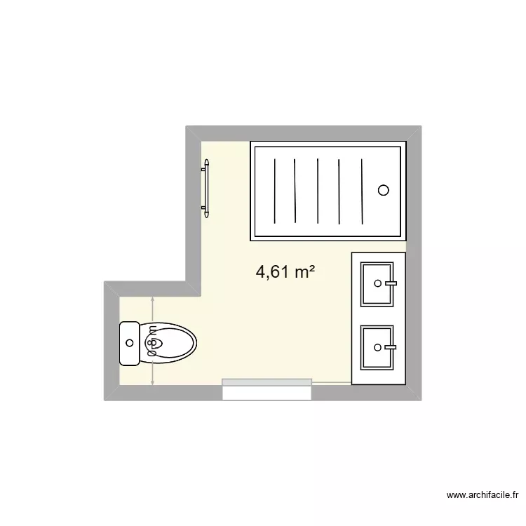 sb ENFANT wc inclus. Plan de 1 Pièce et 5 m² sb ENFANT wc inclus. Plan de 1 Pièce et 5 m²