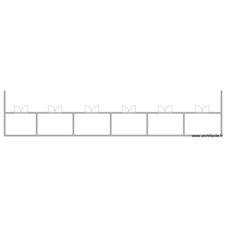 1er b&acirc;timent &eacute;curie. Plan de 