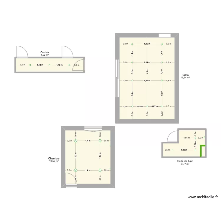 ECL CONCA. Plan de 5 et 38 m² ECL CONCA. Plan de 5 et 38 m²