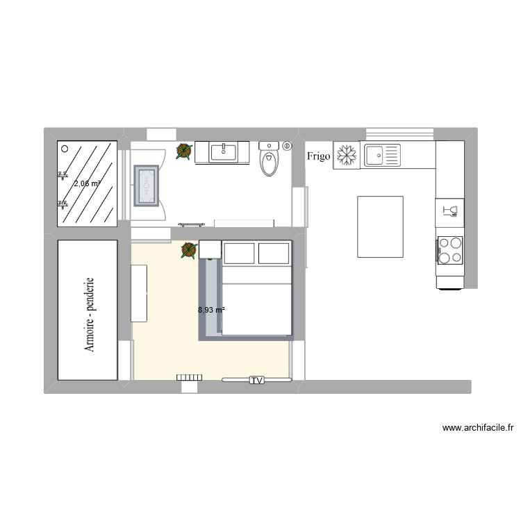 QQQ. Plan de 0 pièce et 0 m2