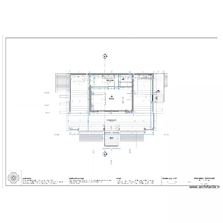 SUITE LUXE R+1 - TERRA EDENA-. Plan de 