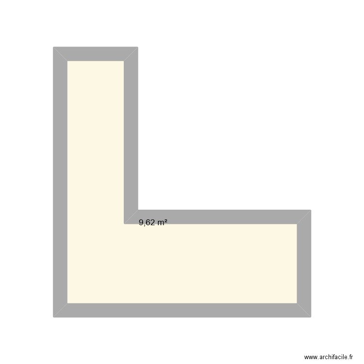 piscine vu du dessus. Plan de 1 pièce et 10 m2