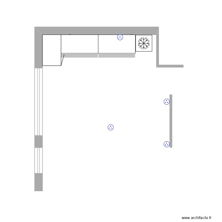 NAUSSAC CUISINE. Plan de 0 pièce et 0 m2