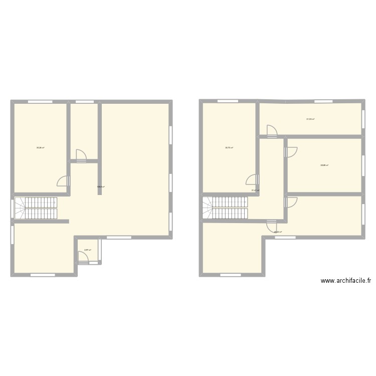 ETIGNY. Plan de 8 pièces et 281 m2